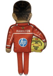 Lewis Hamilton doll, Formula 1 textile doll, ferrari plush doll