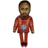 Lewis Hamilton doll, Ferrari plush doll, Formula 1 textile doll, celebrity plush doll