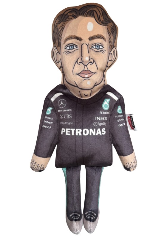 George Russell doll, Russel plush doll, Formula one doll