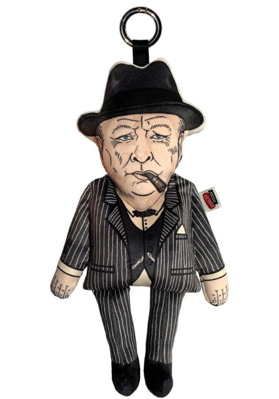 Winston Churchill keyring, London keychain, politician keyring
