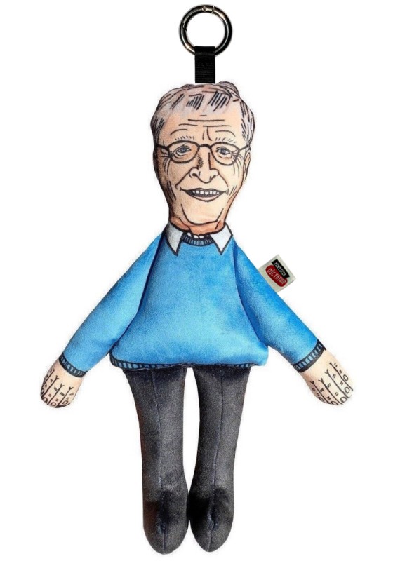 Bill Gates keyring, bill keychain, celebrity keychain