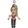 Madonna keyring, queen of pop keychain, musician doll