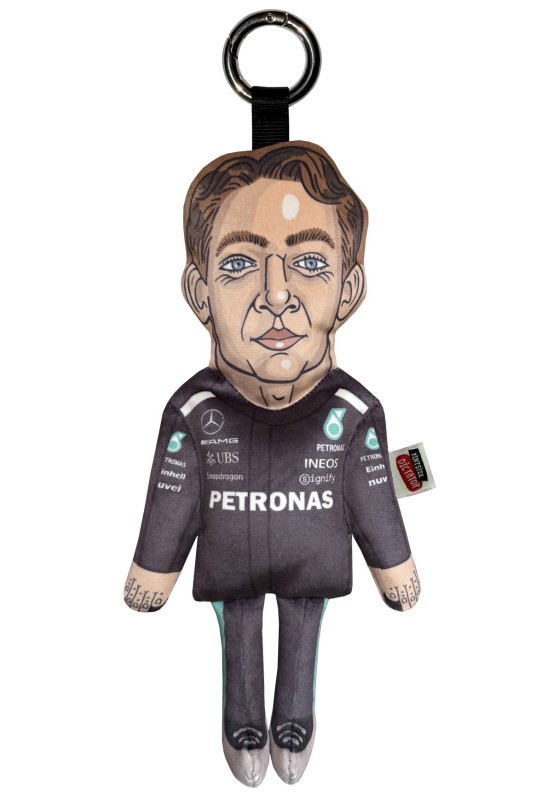 George Russell keyring, formula one gift, racer toy
