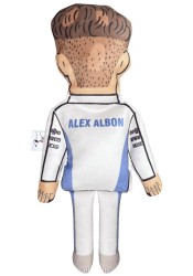 Alex Albon doll, formula one racer, formula textile plush doll