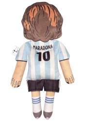 Maradona doll, footballer textile doll, celebrity plush