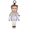 Carlos Sainz Jr. keyring, celebrity textile keychain