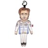 Carlos Sainz Jr. keyring, celebrity textile keychain