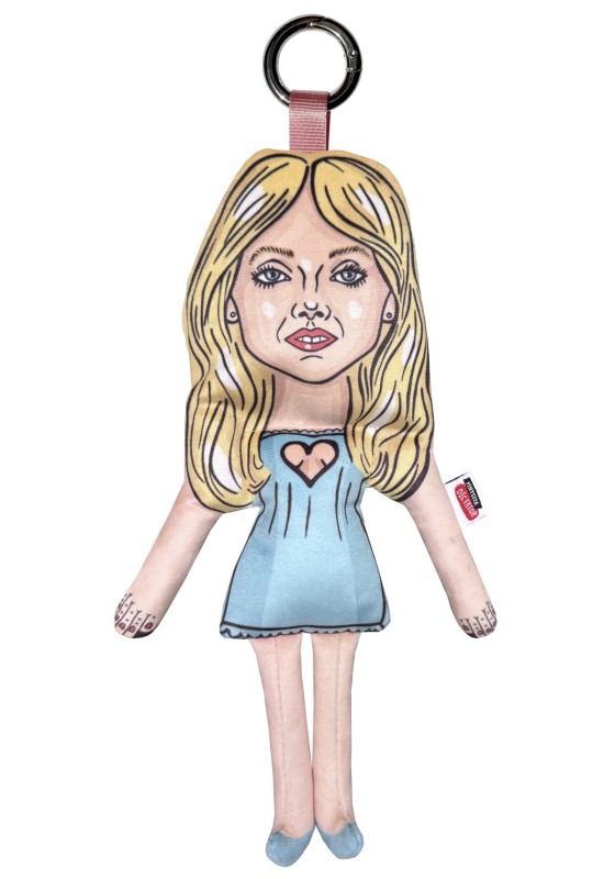 Sabrina Carpenter keyring, celebrity textile keychain