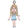 Sabrina Carpenter keyring, celebrity textile keychain