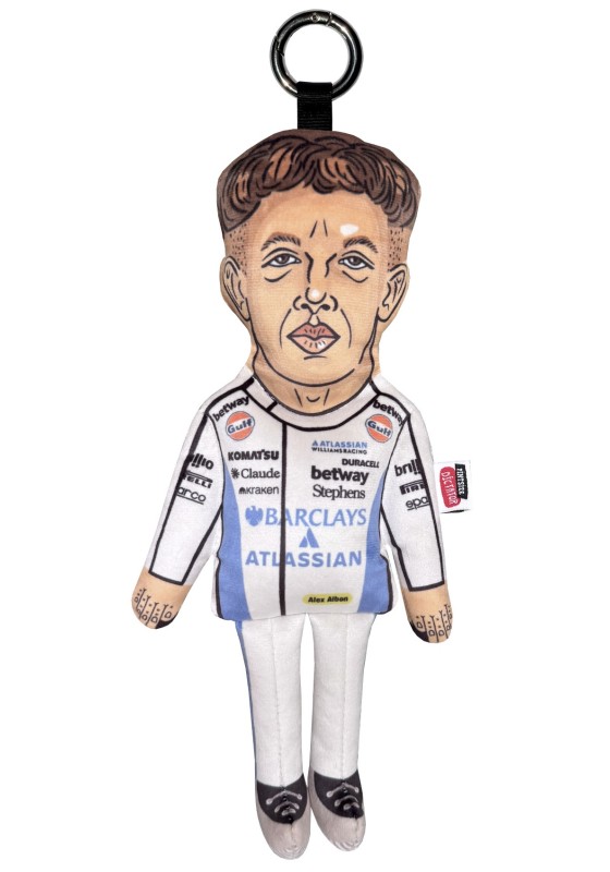 Alex Albon keyring, formula one racer keychain