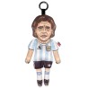 Maradona keyring, footballer textile keychain