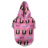 Billie dog hoodie (pink), parody dog hoodie, celebrity dog clothes