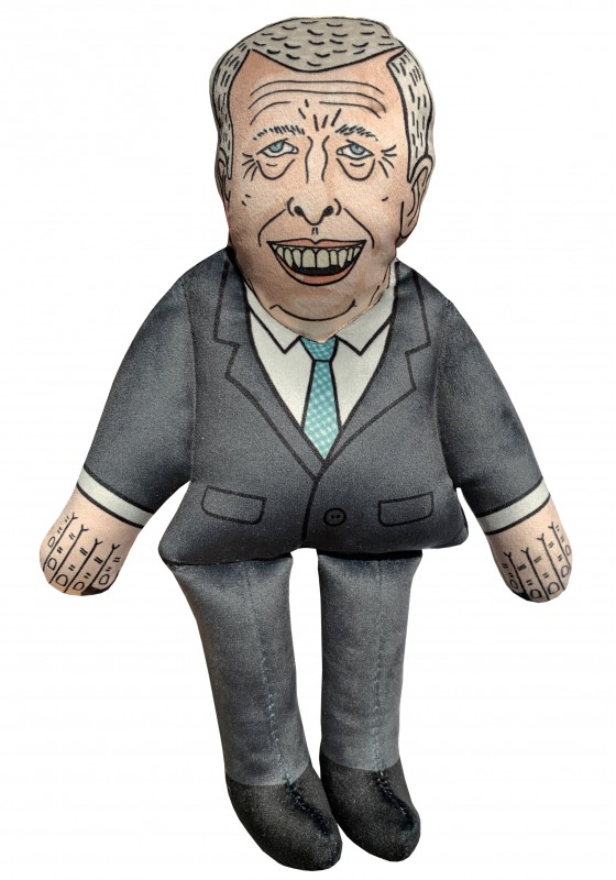Prince Andrew laughing toy, parody dog toy, political dog toy, celebrity doll