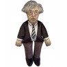 Andy Warhol doll, celebrity doll, stuffed plush celebrity, famous person doll